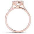 thumbnail image 3 of 1/2 Carat T.W. Diamond 10kt Rose Gold Cushion-Shape Engagement Ring, 3 of 5