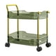 thumbnail image 2 of Carrito rodante de 2 niveles con ruedas, organizador de almacenamiento de plástico transparente con ruedas con freno para cocina, oficina o dormitorio (1 unid Rkxzt, 2 of 9