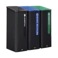thumbnail image 6 of Rubbermaid Commercial 2078994 Sustain 15 gal Metal/Plastic Decorative Refuse with Recycling Lid - Black/Blue, 6 of 7