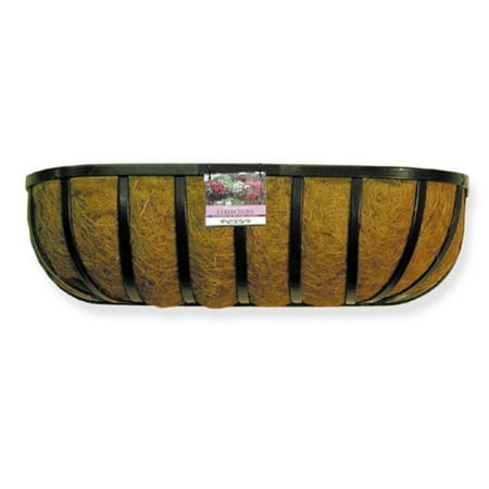 Design Wall Planter - Border Concepts Traditional Wall Trough Planter with Liner