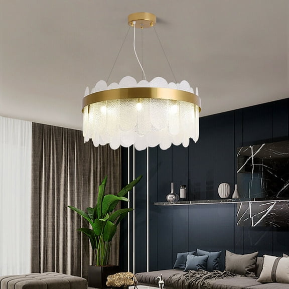 MONIPA Luxury Glass Ceiling Lamp chandelier Staircase Lighting 23.6''