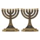 thumbnail image 2 of Vintage Seven Hole Candlestick Set For Home And Church Decor In Golden Finish With Retro Style 2Pcs, 2 of 3