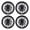 15 inch- Black Lacquer, variant on 4PCS Set 16" Universal Wheel Covers Hubcaps,Compatible With Steel Wheels,Snap On Installation,ABS+PC,Chrome