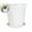 White, variant on VQPeo Plastic Plant Pots, Flower Pots with Saucers, Indoor Outdoor Succulent Pots for Home Gardening