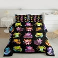 thumbnail image 5 of jejeloiu Cute Salamander Bedding Comforter Set,Underwater Animal Twin Comforter Sets,Colorful Axolotl Bedding Set For Boys Kids,Super Cozy Room Decor Reversible,2-Piece, 5 of 8