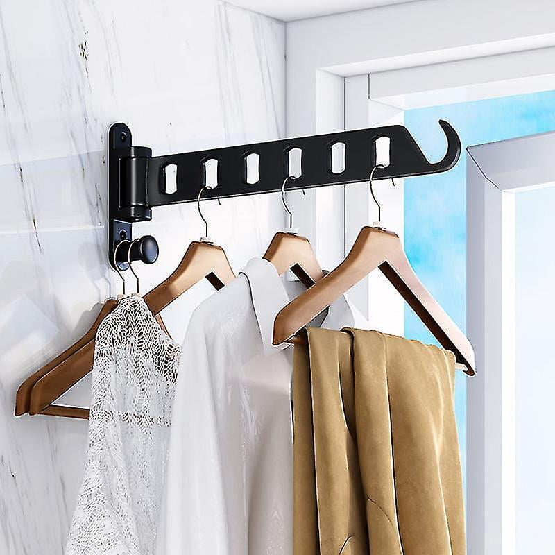 Waca09 Wall Hanger Wall Mounted Clothes Rack Swivel Wall Foldable Clothes Hanger For