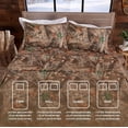 thumbnail image 6 of VISI-ONE Realtree Edge Queen Camo 4 Piece Sheet Set – Lightweight, Cooling, Wrinkle-Free Microfiber 15" Deep Pockets Sheets, Unisex Rustic Western Farmhouse Style Made to Complement All Living Spaces, 6 of 7