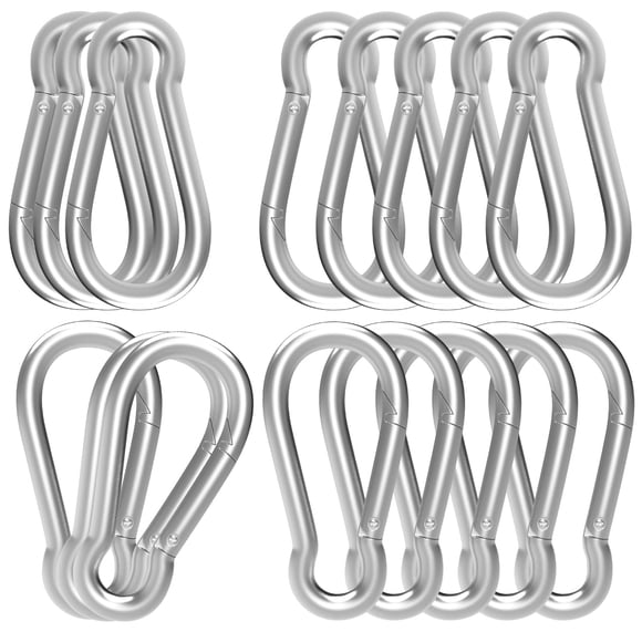 Mosquetón High-PQ Spring Gancho, acero galvanizado, 80 mm