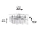 thumbnail image 5 of Candil de Cristal Cortado Gamalux Williams Krystal York 6 Luces, 5 of 5