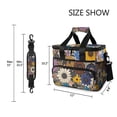 thumbnail image 3 of FORMRS Insulated Cooler Bag 24 Cans Capacity Soft Leakproof Lunch Box with Side Pockets, Beige Flowers, 3 of 7