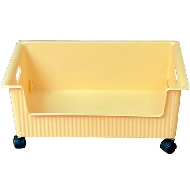 1Pcs Rectangular Storage Box on Wheels for Students and Homeowners