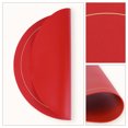 thumbnail image 5 of REGALWOVEN Placemats Set of 6 Faux Leather Placemats for Kitchen Dining Table Decor Washable Heat Resistant Table Placemats Wipeable Table Mat Red 15*15in, 5 of 7