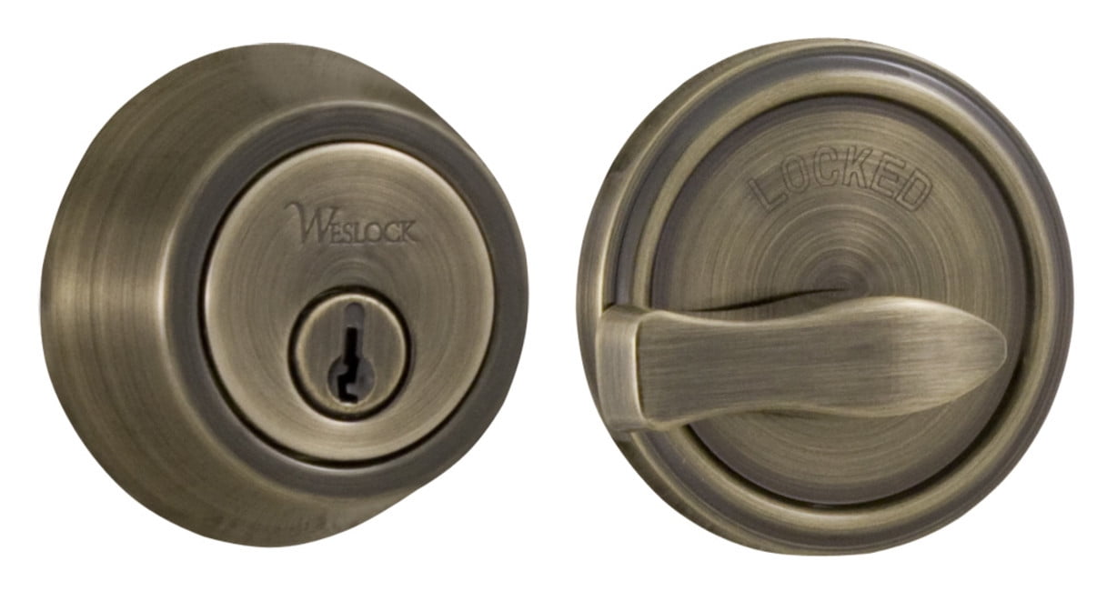 Weslock 00671AASL23 600 Series Single Cylinder Deadbolt with