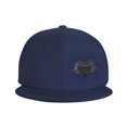 thumbnail image 3 of DouZhe Flat Brim Cap Snapback Hat, Ram Goat Zentangle Prints Adjustable Blue Adult Baseball Cap, 3 of 6