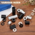 thumbnail image 4 of 6PCS Aluminum Spacers, 3/8" x 3/4" Metal Spacers Aluminum 1-3/8" L Spacer Screw Standoff Round Unthreaded Standoff Bushing for 3/8inch Screw Bolts, Silver, 4 of 6