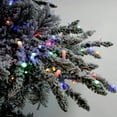 thumbnail image 3 of Perfect Holiday 7.5 Ft Slim Utica Christmas Tree, 1071 Snow Flocked Tips and 550 Multicolor LED Lights with Metal Stand, 3 of 3