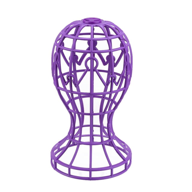 Soporte para Plástico Con Forma Linterna Soporte Portátil para Cabeza Sombrero Soporte para (púrpura)