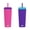 PURPLE / PINK, variant on COOL GEAR 12 oz Slate Stainless Steel Tumbler with Straw Lid, Reusable Tumbler, 2 Pack - MERMAID / BALLERINA