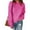 Hot Pink, variant on DJskiyers Womens Casual Oversized Loose Solid Round Neck Sweater Long Sleeved Tops