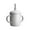 Gray, variant on EUDIDV Collapsible Silicone Cup Straw Cup Learning Drinking Cup Anti-fall High Temperature Children's Cup Travel Silicone Cup