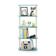thumbnail image 2 of Furinno Turn-S-Tube 5-Tier Square Tubes Display Shelf, Light Blue/White, 2 of 5