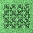 thumbnail image 1 of Ahgly Company Indoor Square Abstract Emerald Green Modern Area Rugs, 3' Square, 1 of 4