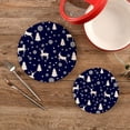 thumbnail image 2 of Christmas 2 Pack Pot Holders Trivets, Heat Resistant Hot Pads for Kitchen Table Decoration Trivets for Hot Dishes/Pot/Bowl/Teapot/Kitchen Hot Pads Trivets, 7" + 9.45", 2 of 7
