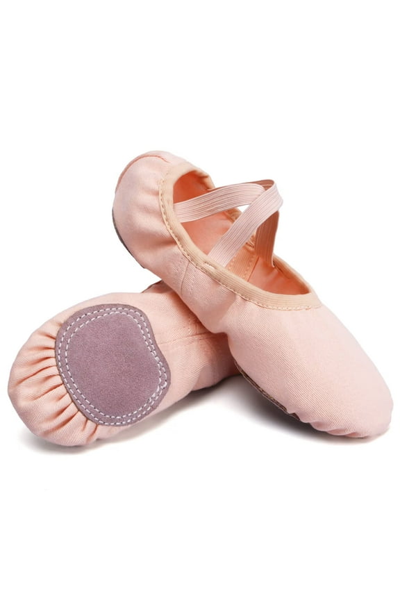 Women's Ballet Shoes High Stretch Canvas Ballet Slippers for Girls