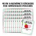 thumbnail image 2 of Youre My Main Squeeze Applesauce Pouch Valentine's Day Stickers  40pk 2.75x3.5 Labels Pink & Green for Fruit Kids Pouches Bulk Attach to Applesauce for Vday Class Treat Gifts from Teacher Mailbox, 2 of 5