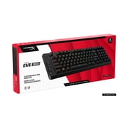 HyperX Eve 1800 Gaming Keyboard, 1800 Form Factor, 10 Zone RGB, Media Buttons, Membrane Switches
