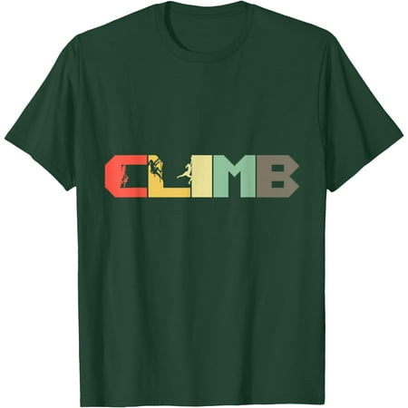 Retro Rock Climbing Vintage Mountaineer Climb Climber Unisex T-Shirt for Men Women Kids Toddler