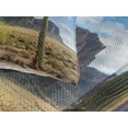 thumbnail image 3 of Ambesonne Nature Quilted Coverlet 3 Pcs, Canyon Cloudy Cliff, King Size, Brown Green Blue, 3 of 4