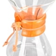 thumbnail image 4 of Pour Over Coffee Maker, Borosilicate Glass Carafe, Stainless Steel Filter and Modern Wooden Collar, Glass Coffee Maker, Coffee Dripper Brewer, 4 of 5