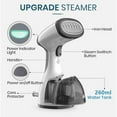 thumbnail image 5 of Steamer for Clothes, 1500W Fast Heat Up Handheld Garment Steamer, Portable Travel Clothing Fabric Steamer with Upgraded Nozzle and 260ml Water Tank (Grey), 5 of 6