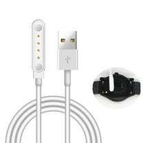 Manunclaims Charging Cable for Smart Watch - Bluetooth Smartwatch USB Charging Cable 4 Pin Magnetic Adsorption for GT88, GT68, KW08, KW18, KW88, KW98, KW99, KW28, FS08, GV68,KW06 and More