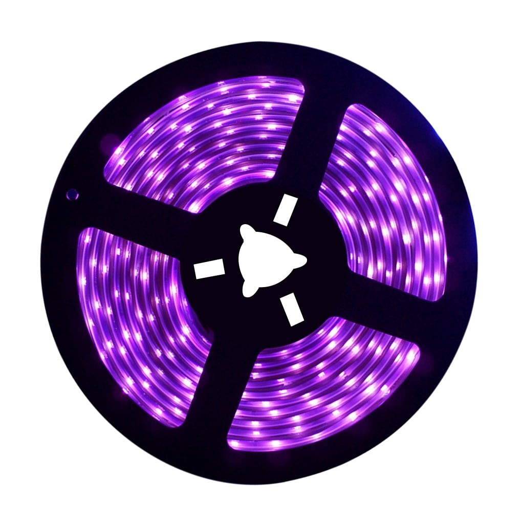 Details about   33FT LED UV Black Strip Light 12V Ultraviolet Flexible 600LEDs Purple Lighting 