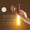 thumbnail image 3 of Lámpara de pared recargable por USB, luz nocturna con sensor de movimiento, portátil, extraíble, magnética, inalámbrica, automática, con tira de batería, lámpara de noche para pasillos interiores, esc, 3 of 5