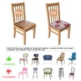 thumbnail image 5 of Pioneer Flower Floral Print Pattern Seat Covers for Dining Room Chairs Set Of 4,Stretch Printed Washable Chair Seat Cover with Elastic Ties and Button,Removable Waterproof Couch Cushion Covers, 5 of 6