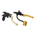 thumbnail image 4 of Motorcycle Lever, 1 Pair Aluminium Alloy Rustproof Nonfading Strong Brake   Lever Comfortable Feel  For 22mm/0.87in Handlebar Gold, 4 of 8