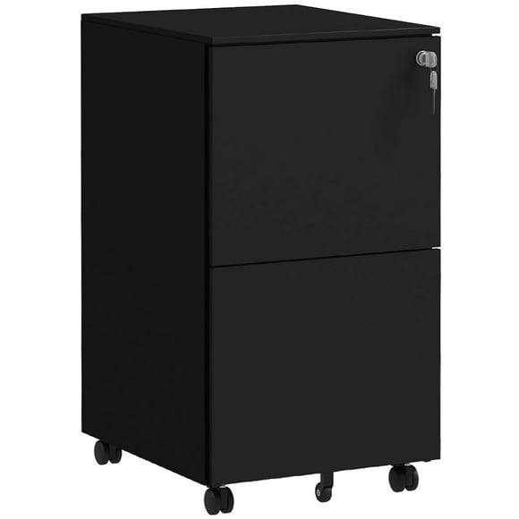 Vinsetto Armoire à Dossiers en Acier avec Serrure Barre de Suspension pour Format Lettre A4 Légal