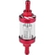 thumbnail image 1 of Filtro de gasolina de vidrio transparente de 8 mm Filtro de combustible modificado de aleación Filtro de combustible de aleación transparente y lavable Múltiples colores (rojo) Rojo Verde, 1 of 5