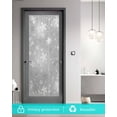 thumbnail image 6 of Grey Snowflake Christmas Window Privacy Film Stained Glass Window Film Decorative Windows Cover Static Windows Cling for Glass Winter Xmas Snowflake Gray Modern Art Stickers for Bathroom 19.6"x39.3", 6 of 7