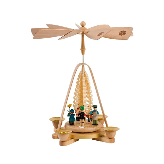 11" Richard Glaesser German Life Pyramid Candle Holder