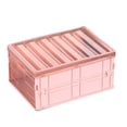thumbnail image 3 of Caja de almacenamiento plegable con tapa Organizador plegable de plástico Armario Inicio Coche Organizador de viajes Soporte Inevent HA2090-01B, 3 of 7
