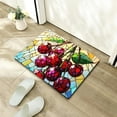 thumbnail image 5 of ZFLMY Cherries Stained Glass Sunbursts Bath Mat Eco-Friendly Quick Dry 24x16in, 5 of 5