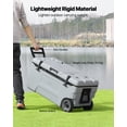 thumbnail image 4 of 74QT wheeled refrigerated box, lightweight hard shell insulated box with ice box handle, cup holder, camping picnic car refrigerated box, 4 of 6