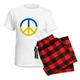 thumbnail image 5 of CafePress - Peace For Ukraine Lover I Stand With Ukrai Pajamas - Women's Short Sleeve Print T-Shirt and Pants Light Cotton Pajama Set, 5 of 7