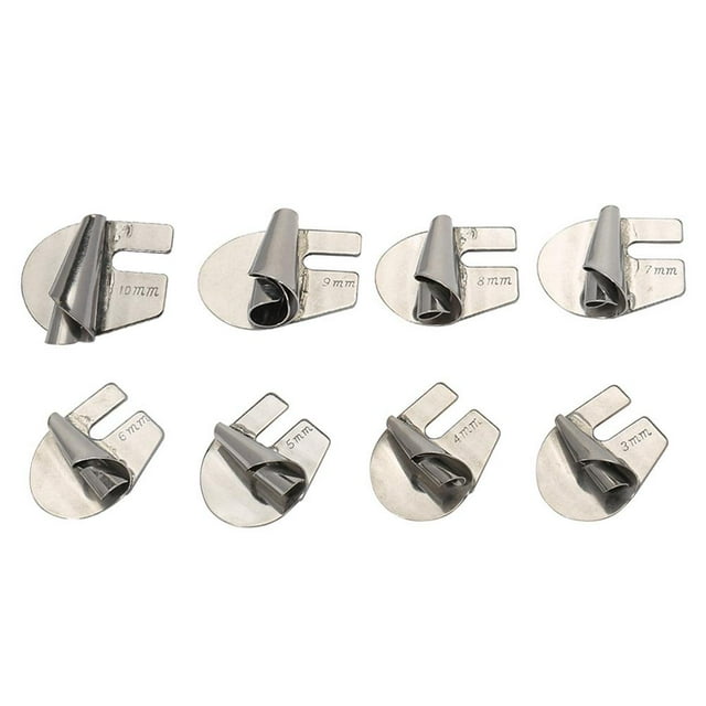 Universal Sewing Rolled Hemmer Foot,3mm-10mm 8Sizes Wide Sewing Rolled Hem Pressure Foot Sewing Machine,Sewing Machine Presser Foot Hemmer Foot,Hemming Presser Foot Kit for Sewing Rolled