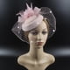 thumbnail image 2 of para mujer, sombrero con lazo de plumas, elegante sombrero Vintage Derby, diadema, para cóctel, fiesta de té, boda, novia real Rosa SM SunniMix sombrero tocado, 2 of 6