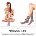 thumbnail image 4 of 1 Pair of Household Winter Fall Socks Thickened Warm Coral Fleece Sleeping Socks, 4 of 5